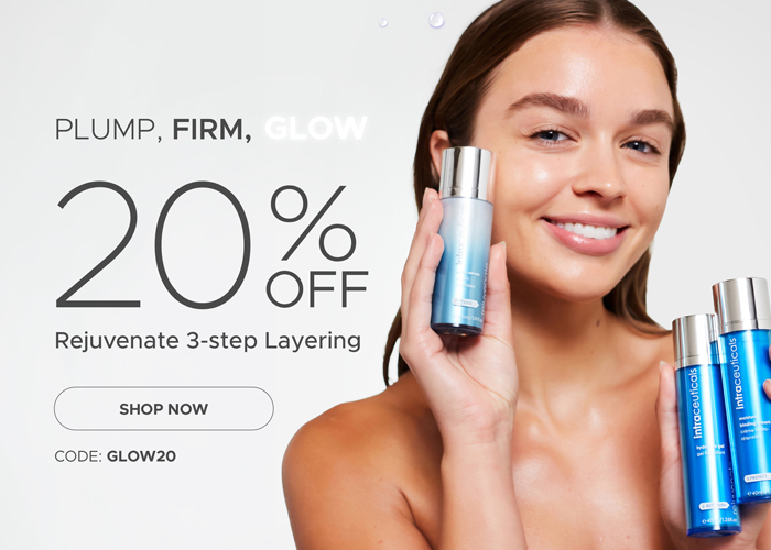 Plump. Firm. Glow. 20% off Rejuvenate 3-step