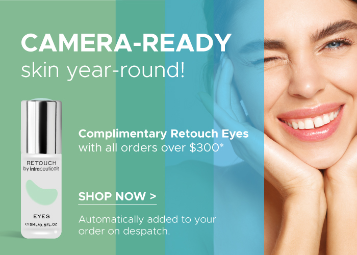 Complimentary Retouch Eyes for all orders over $300