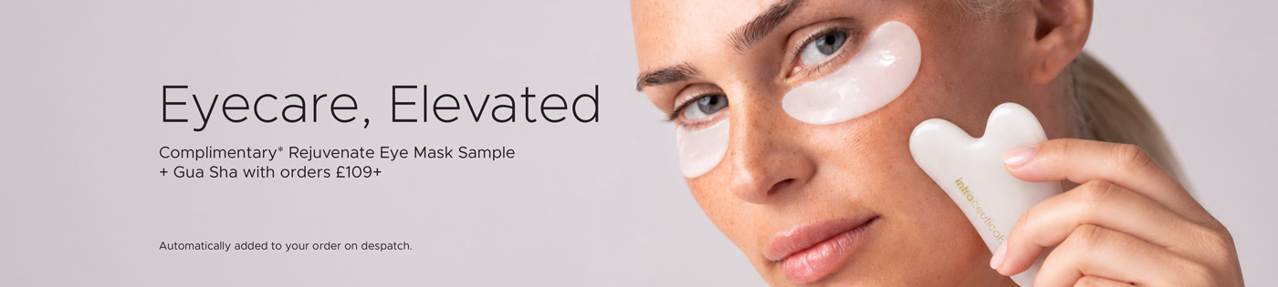 Complimentary Eye Mask sample + Gua Sha with orders £109 +
