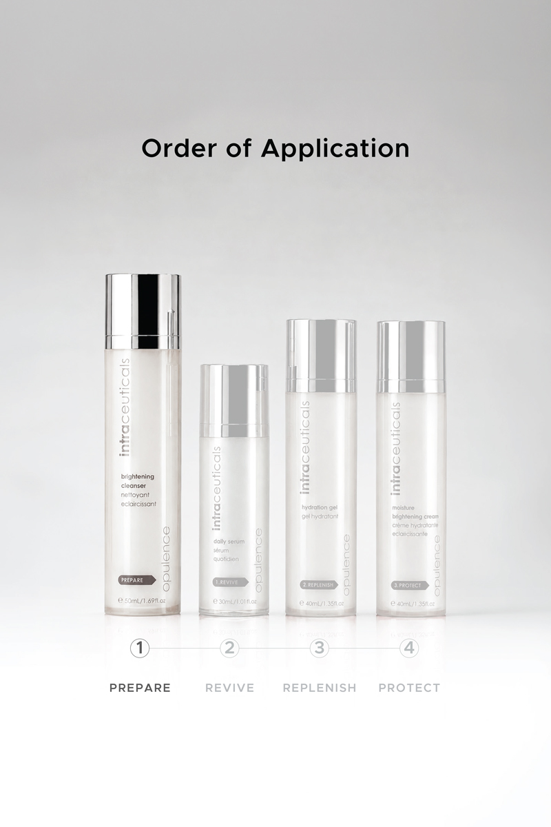 Opulence Brightening Cleanser order of application
