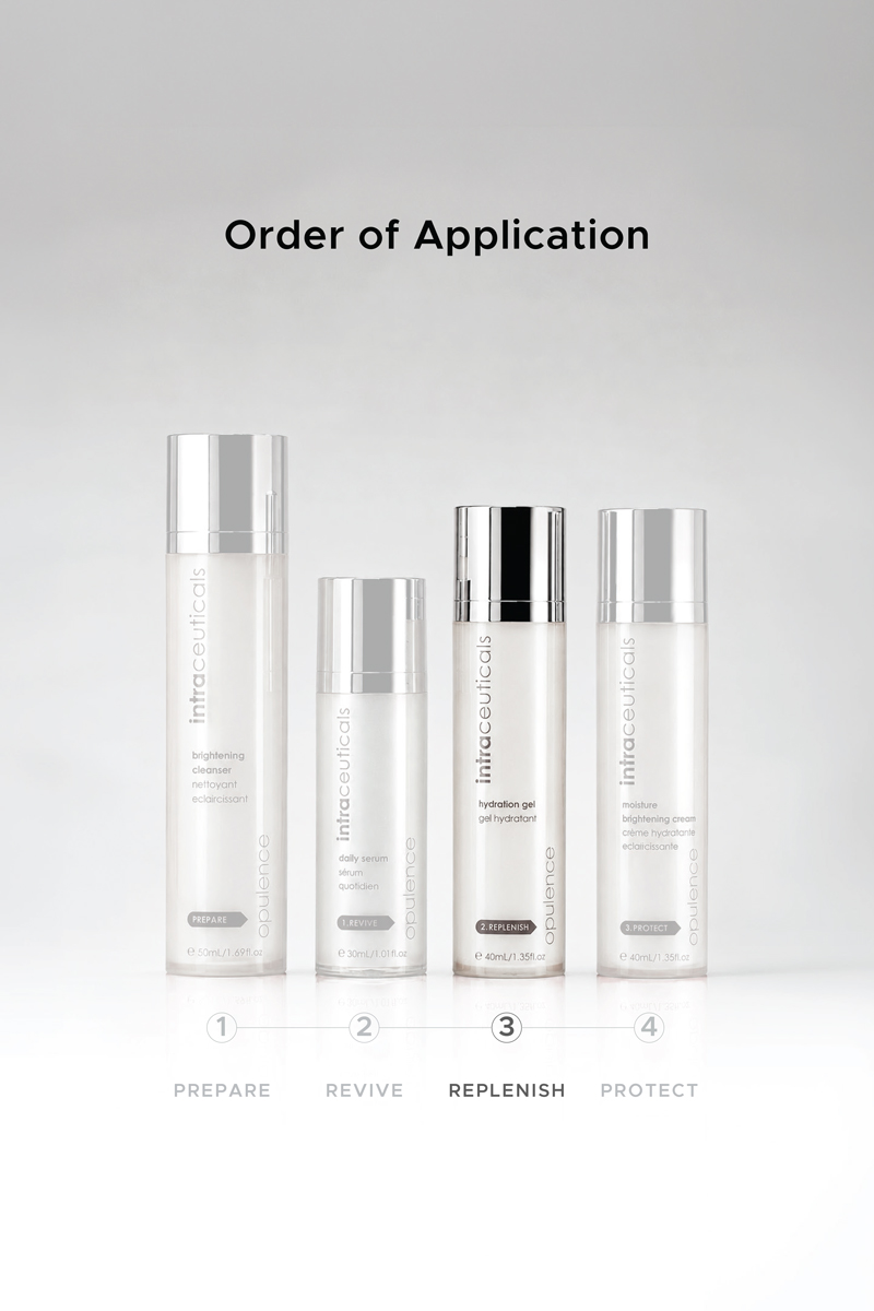 Opulence Hydration Gel order of application