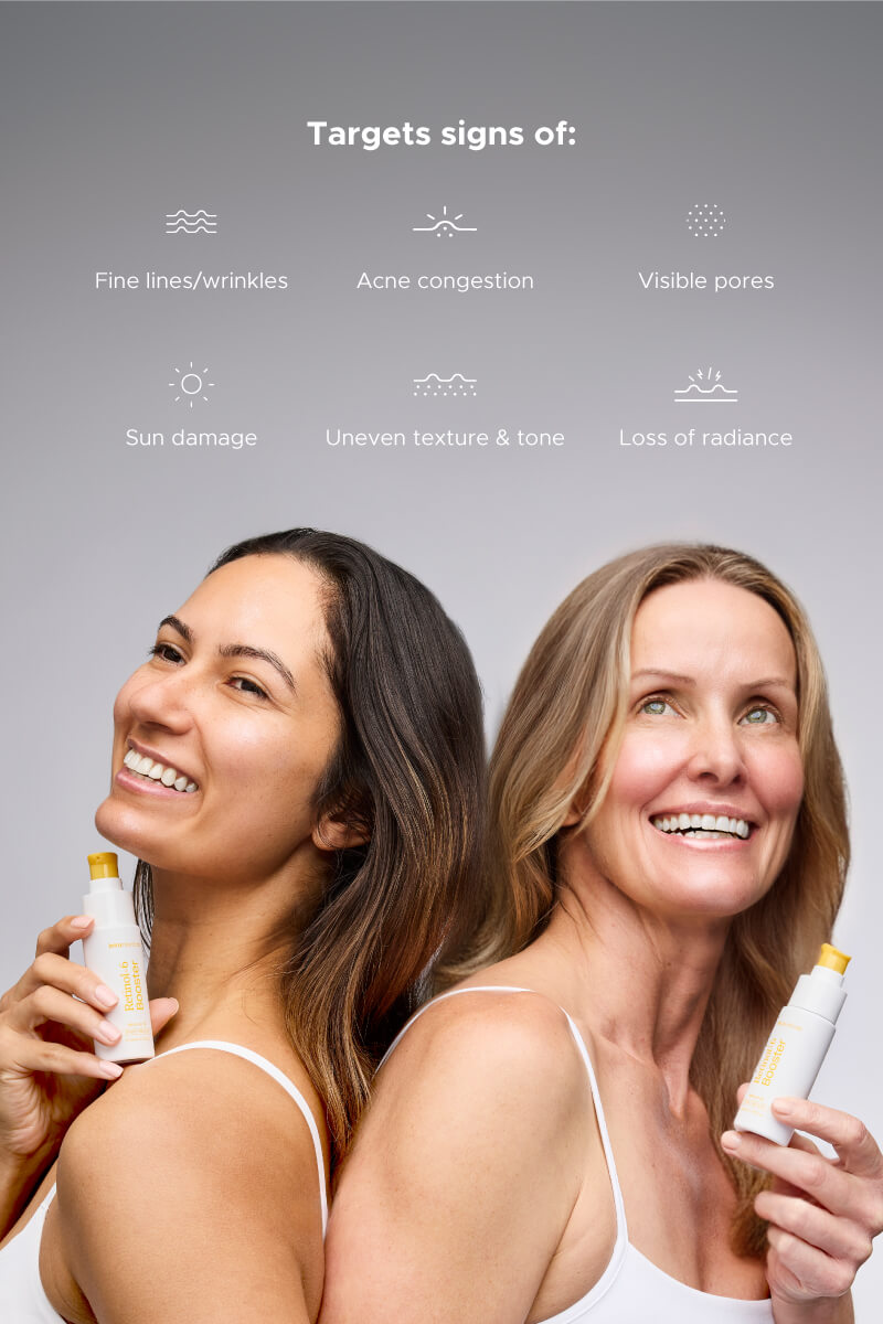 Retinol+6 Booster powers tomorrow’s radiance, overnight!