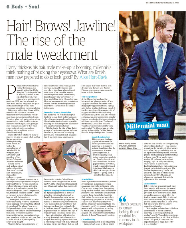 Alice Hart-Davis mentioned Intraceuticals in relation to male focused enhancement treatments