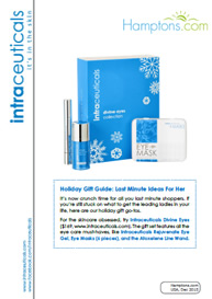 Hamptons.com help sort out last minute gift for that someone special with the Intraceuticals Divine Eyes Collection.